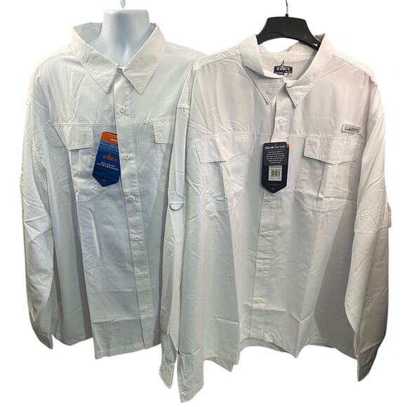 Habit Men's Size 4XL Long-Sleeve Button-Front Vented Outdoor Shirt Bundle - Picture 1 of 9